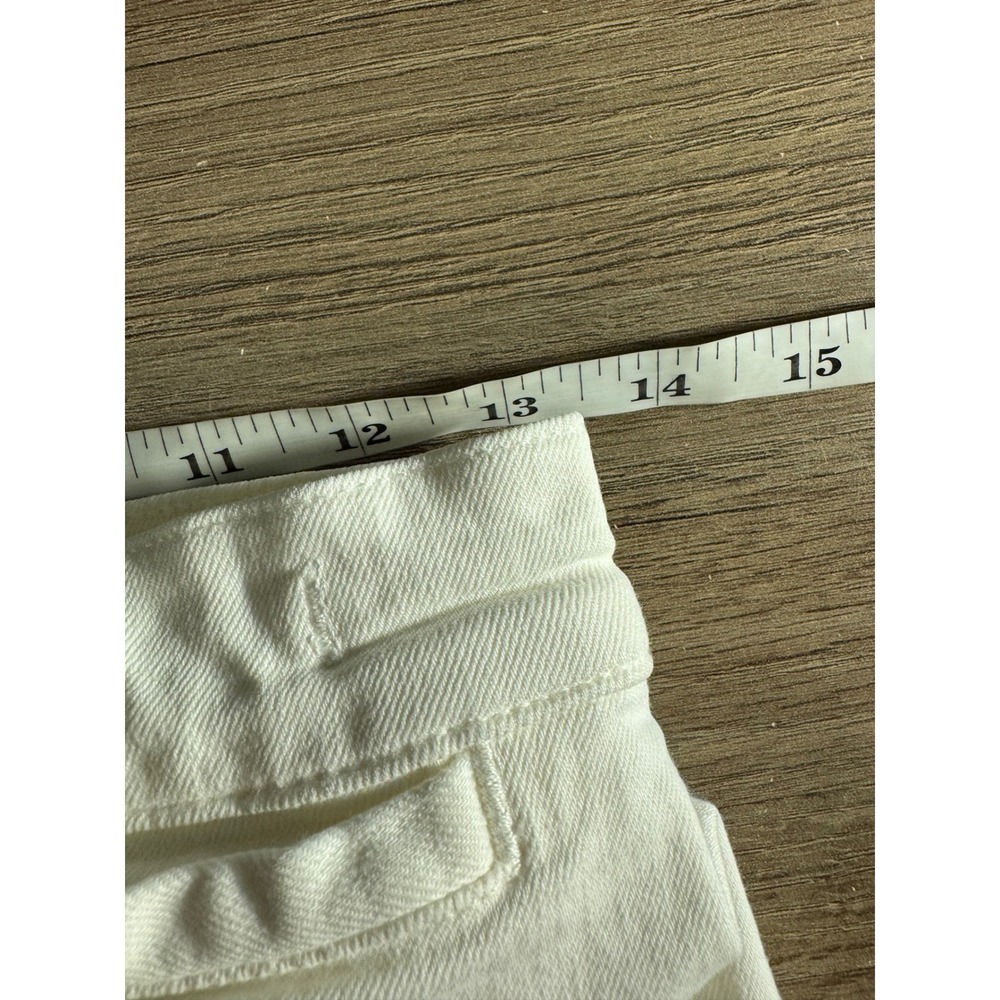Madewell Emmett Wide-Leg Pants White High Rise Denim Trousers Size 27 - Picture 5 of 12